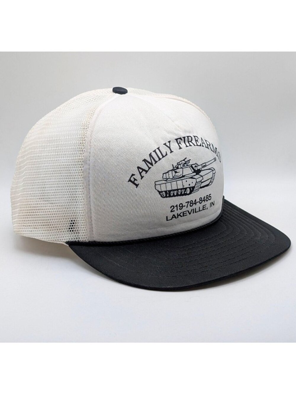 Vintage Family Firearms Lakeville Indiana Ammunition Store Retro Trucker Cap 90s